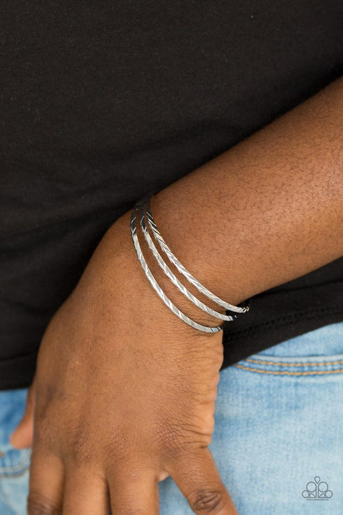 Paparazzi Eastern Empire - Silver Bracelet