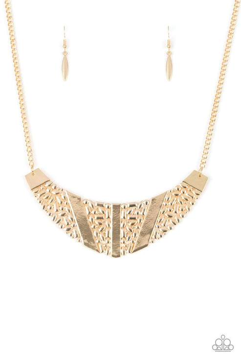 Paparazzi  Terra Trailbreaker - Gold  Necklace