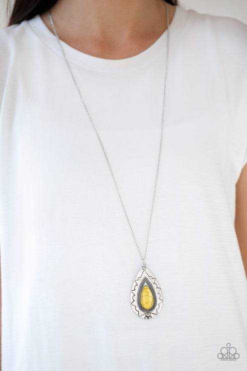 Paparazzi Sedona Solstice - Yellow Necklace