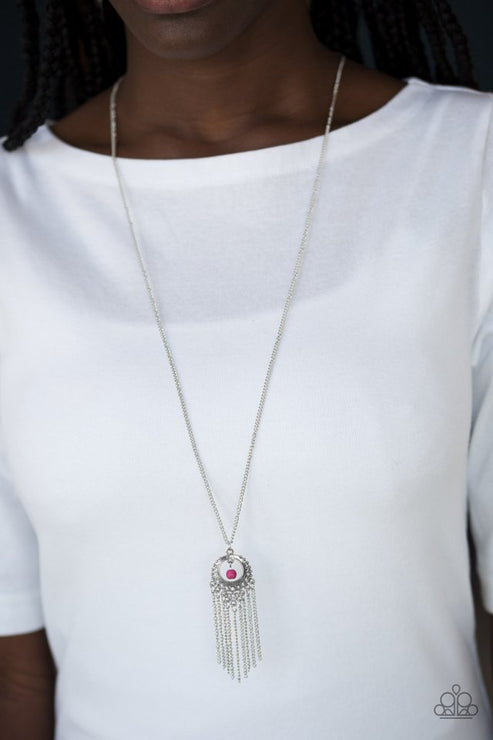 Paparazzi Western Weather - Pink Necklace
