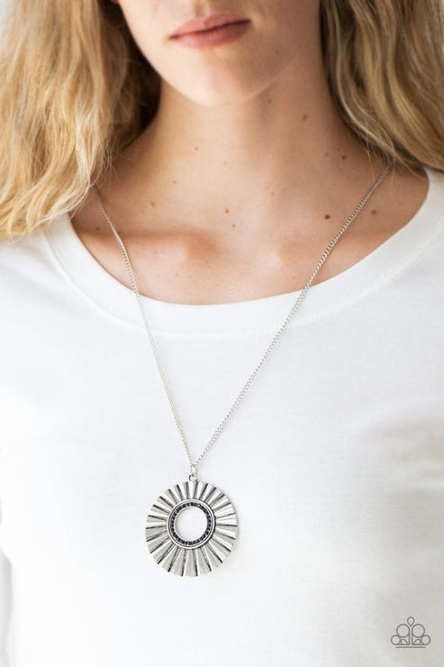 Paparazzi  Chicly Centered - Purple  Necklace