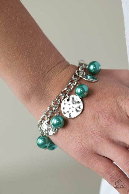 Paparazzi Seaside Sophistication - Green Necklace/Paparazzi SEA In A New Light - Green Bracelet