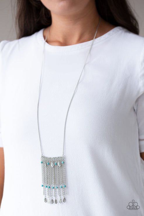 Paparazzi On The Fly - Blue Necklace
