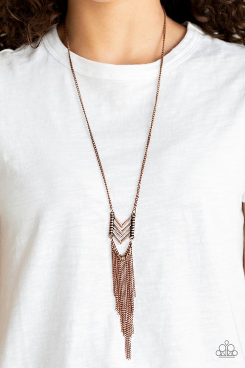 Paparazzi Point Taken - Copper Necklace