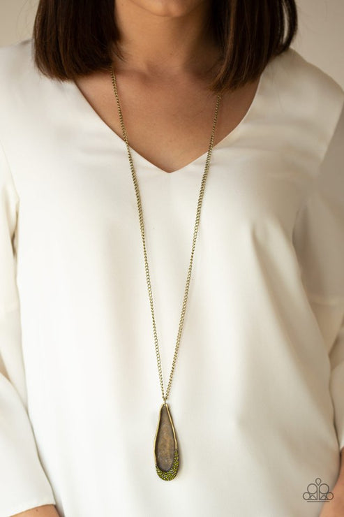 Paparazzi Metro Storm - Green Necklace