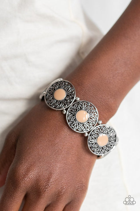 Paparazzi Painted Garden - Brown Bracelet