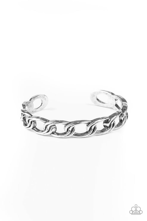 Paparazzi LINK Tank - Silver Bracelet