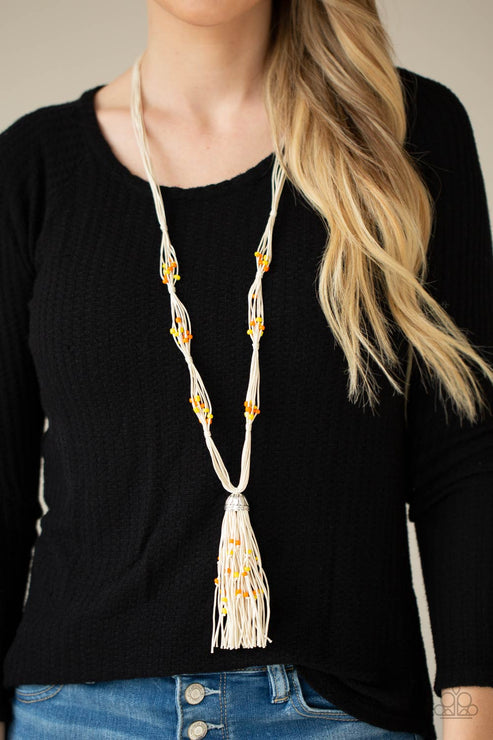 Paparazzi Summery Sensations - Orange Necklace