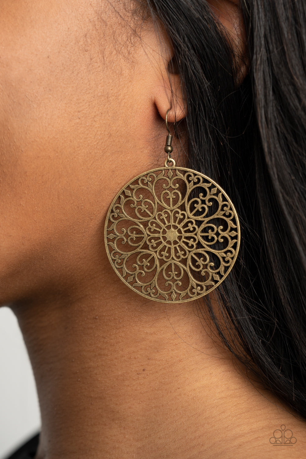 PAPARAZZI "MAKE A MANDALA OUT OF YOU" BRASS EARRINGS