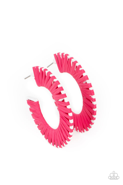 Paparazzi  Everybody Conga! - Pink  Earrings