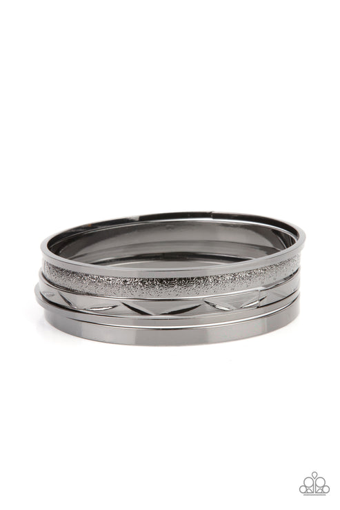 Paparazzi Stackable Style - Black Bracelet