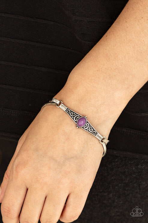 Paparazzi Stone Scrolls - Purple Bracelet