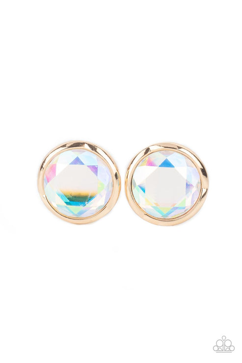 Paparazzi  Double-Take Twinkle - Gold  Post Earrings