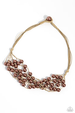 Paparazzi Yacht Catch - Brown Necklace