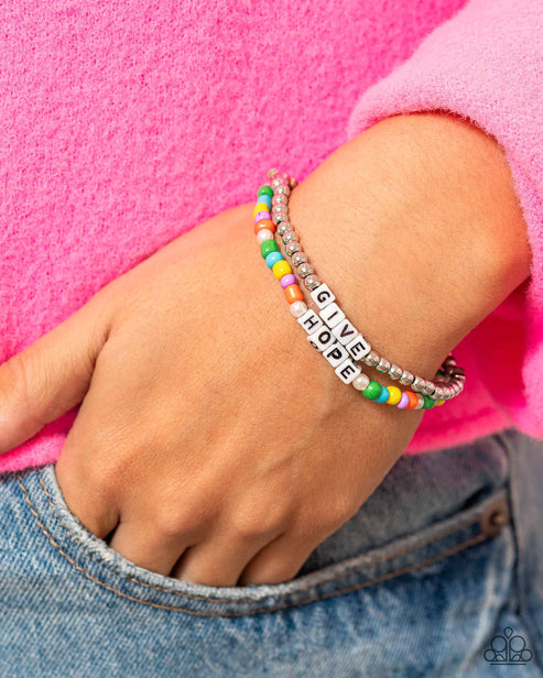 Paparazzi Giving Hope - Multi Bracelet