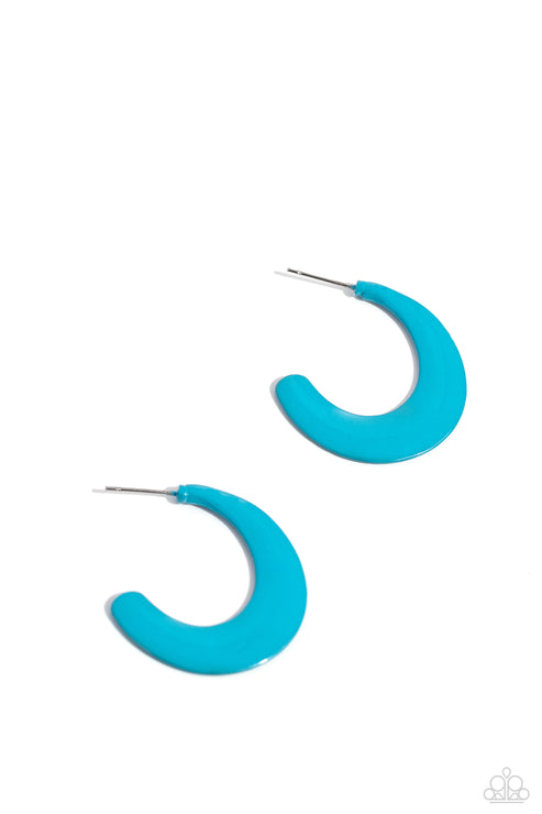 Paparazzi Fun-Loving Feature - Blue Earrings