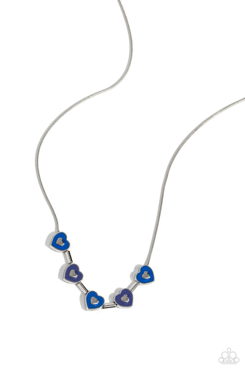 Paparazzi ECLECTIC Heart - Blue Necklace