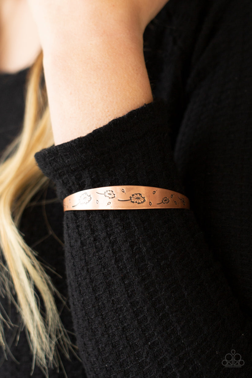 Dandelion Dreamland - copper - Paparazzi bracelet