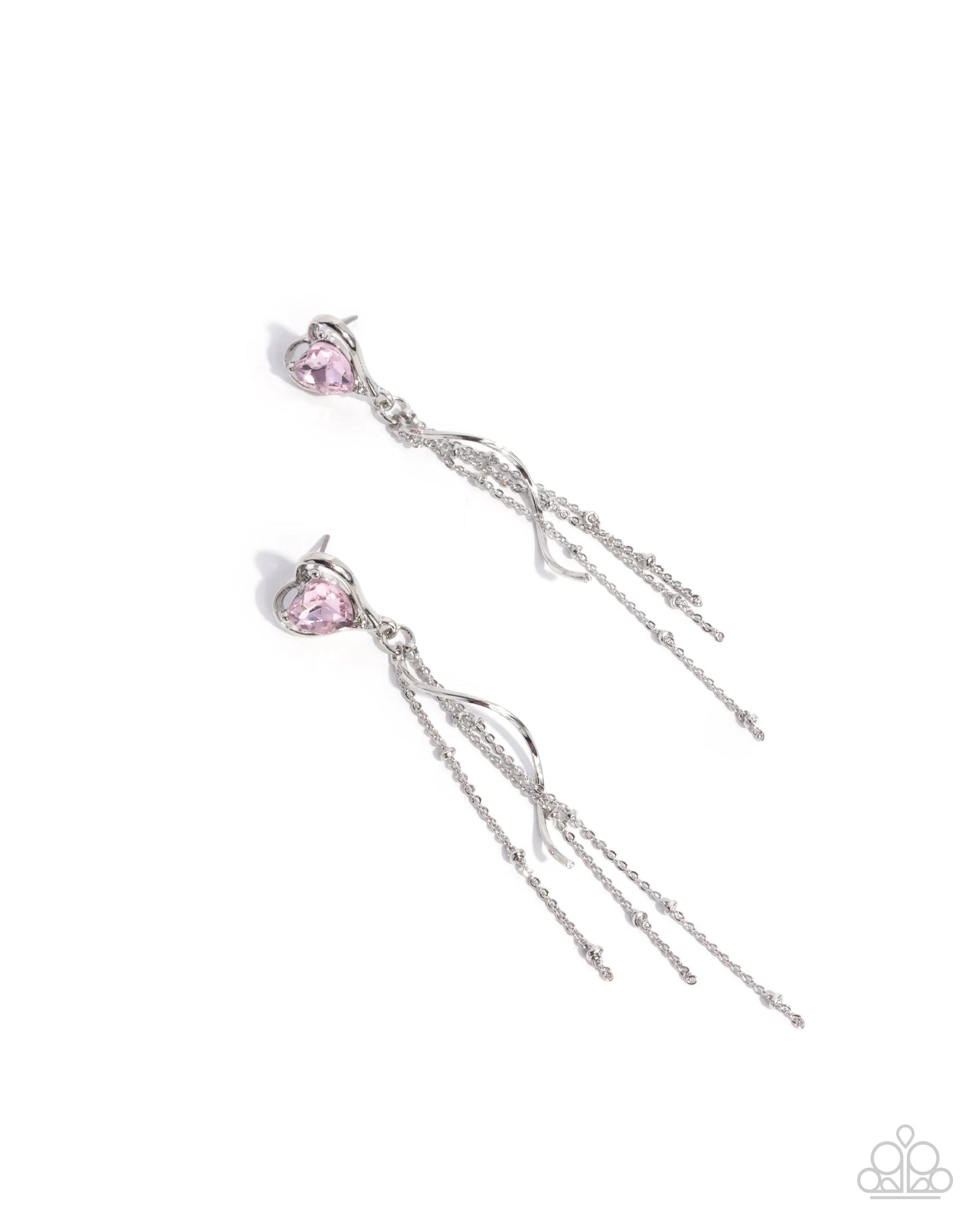 Paparazzi Simply Smitten - Pink Post Earrings