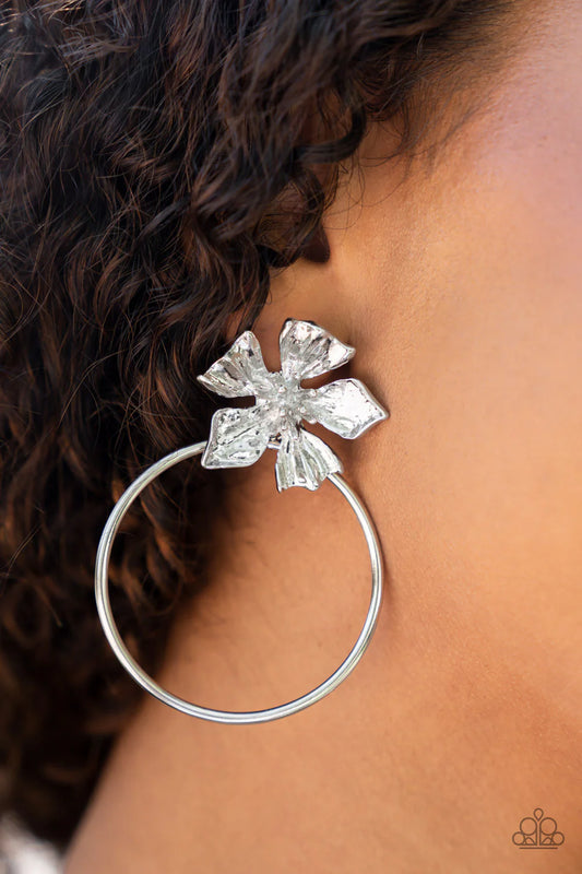 Paparazzi Buttercup Bliss - Silver Post Earrings