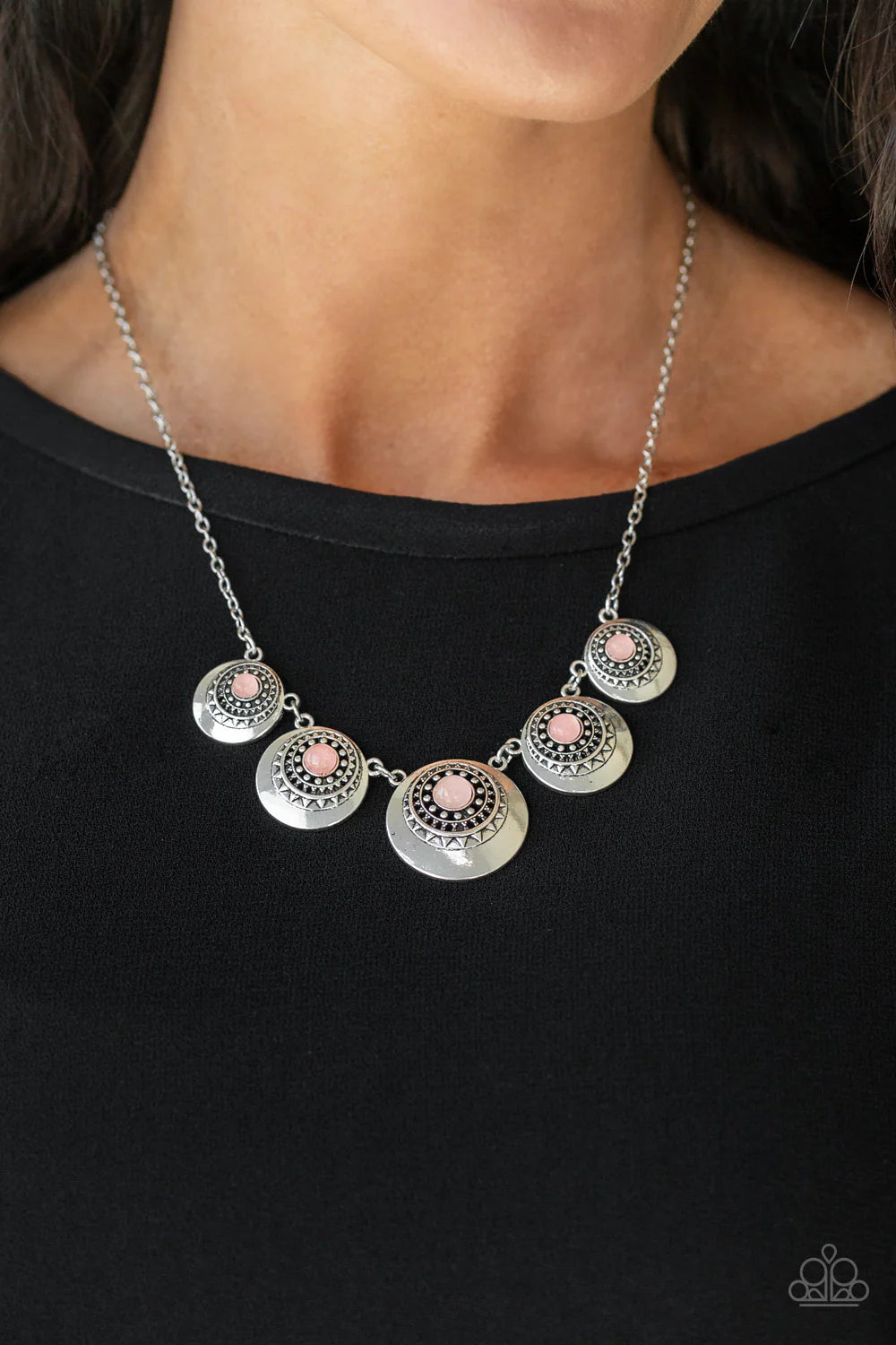 Paparazzi Solar Beam - Pink Necklace