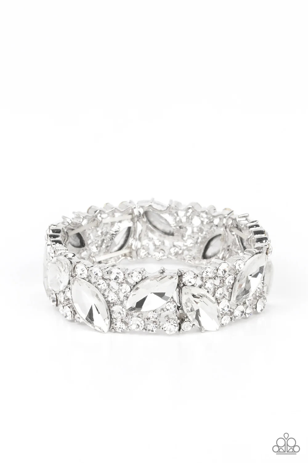 Full Body Chills - white - Paparazzi bracelet