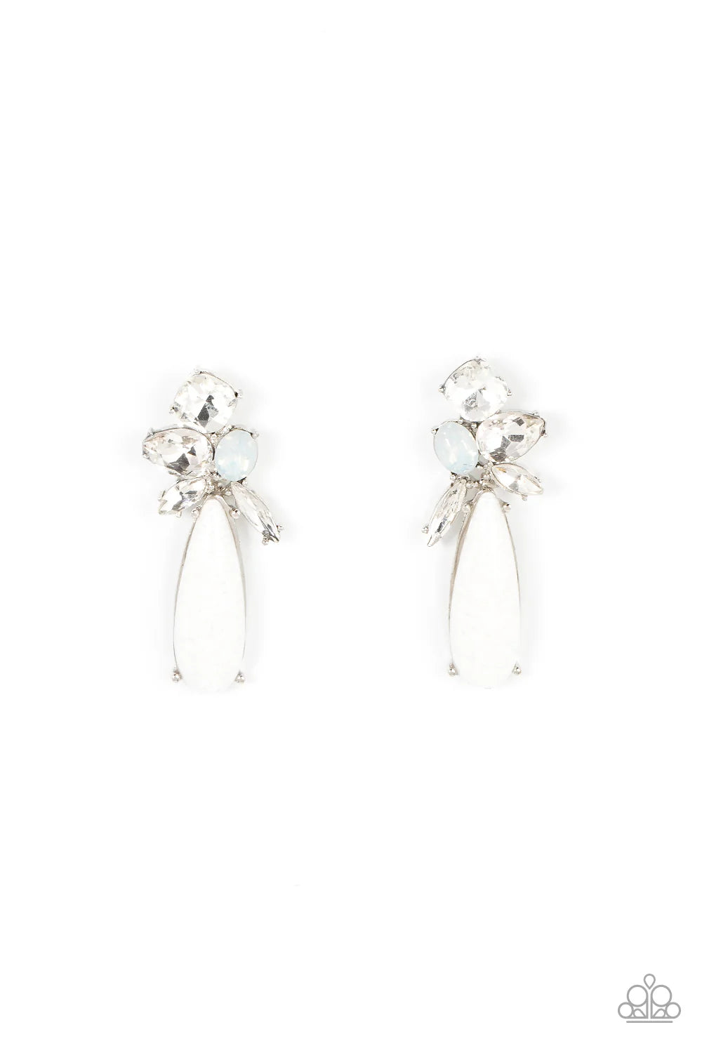 Paparazzi DIY Dazzle - White Post Earrings