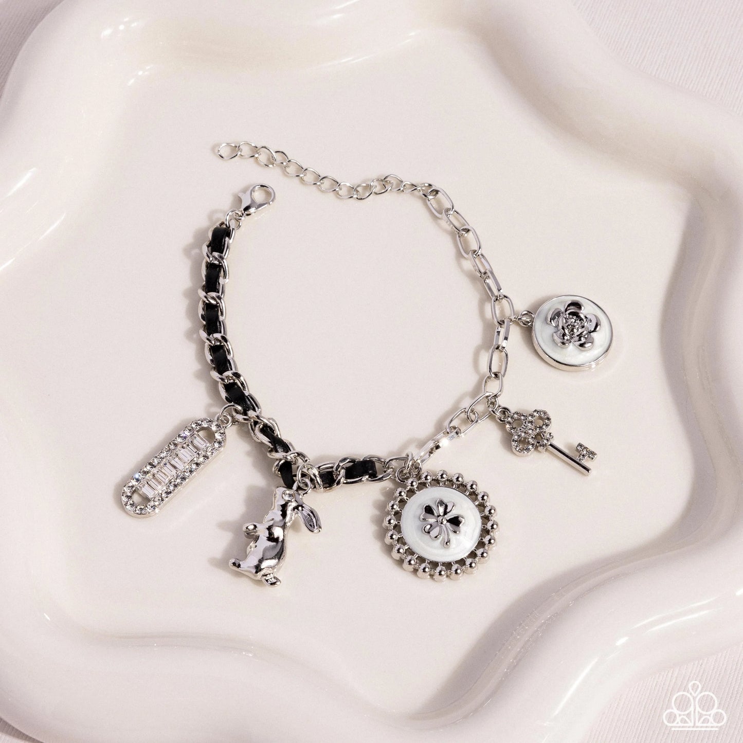 Paparazzi Velveteen Rabbit White Bracelet