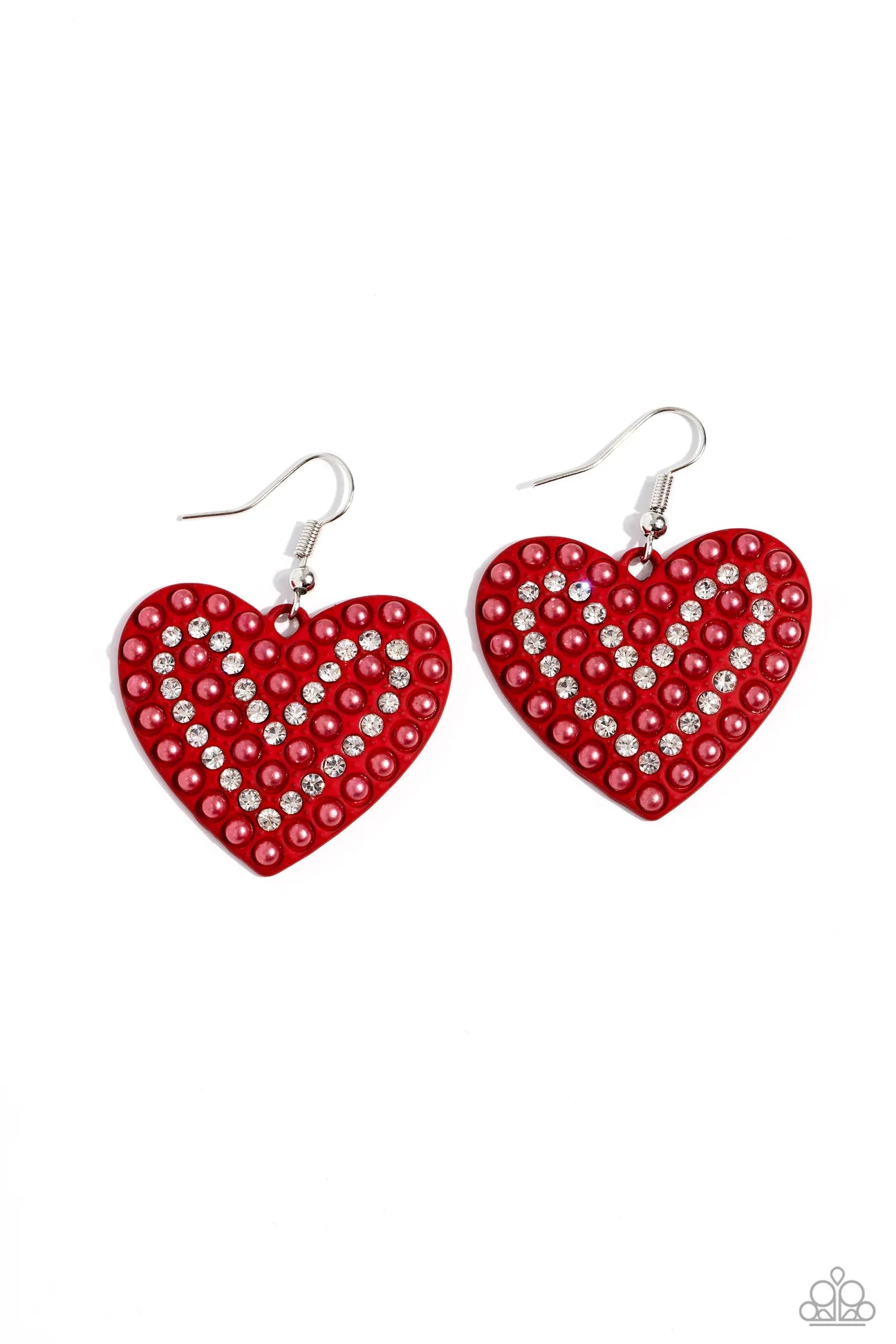 PAPARAZZI "ROMANTIC REUNION" RED EARRINGS
