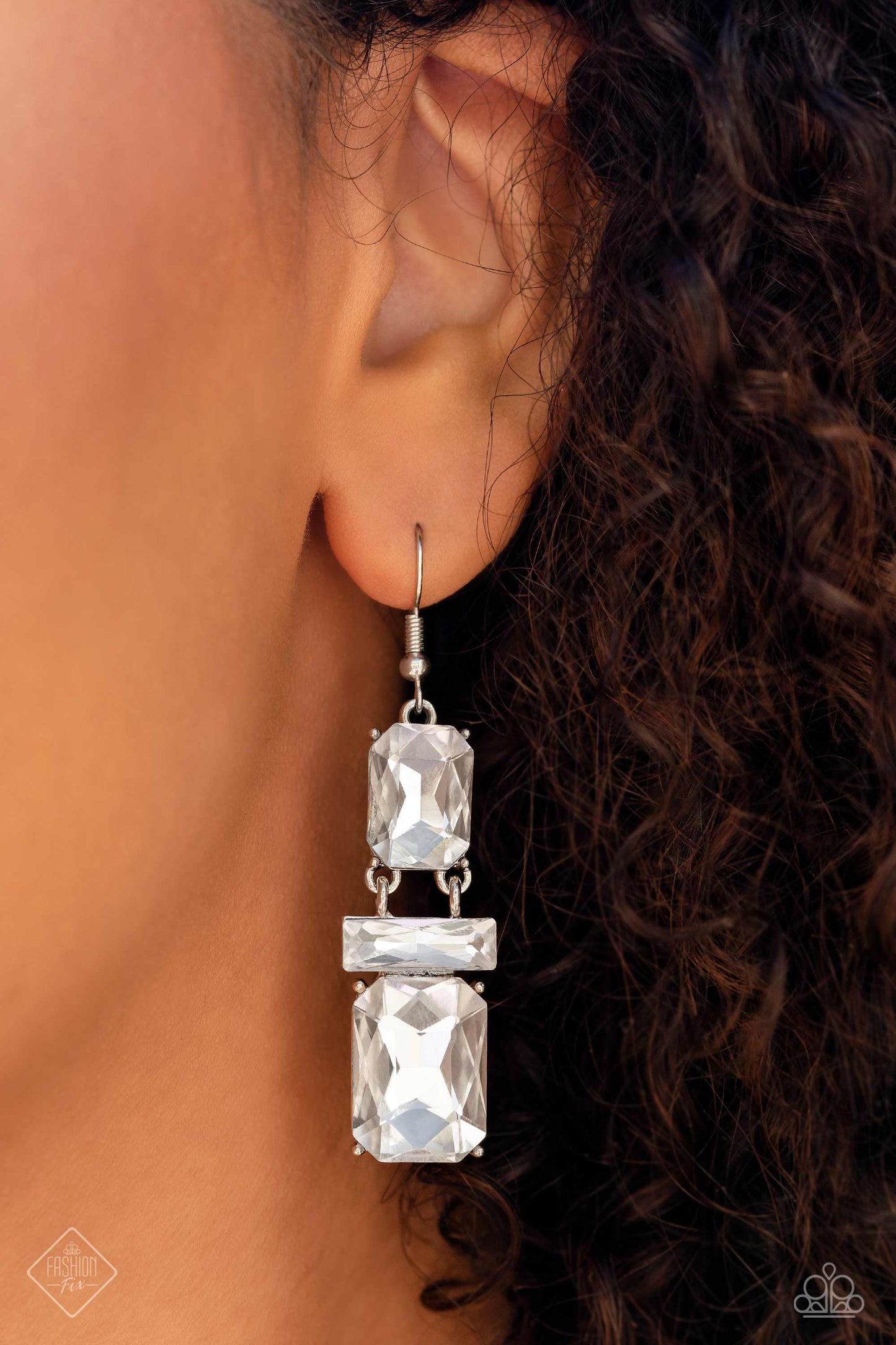 Necklace: Come CHAIN or Shine - White" Earring: "CHAIN Check - White" Bracelet: "CHAIN Showers - White" Ring: "Right As CHAIN - White