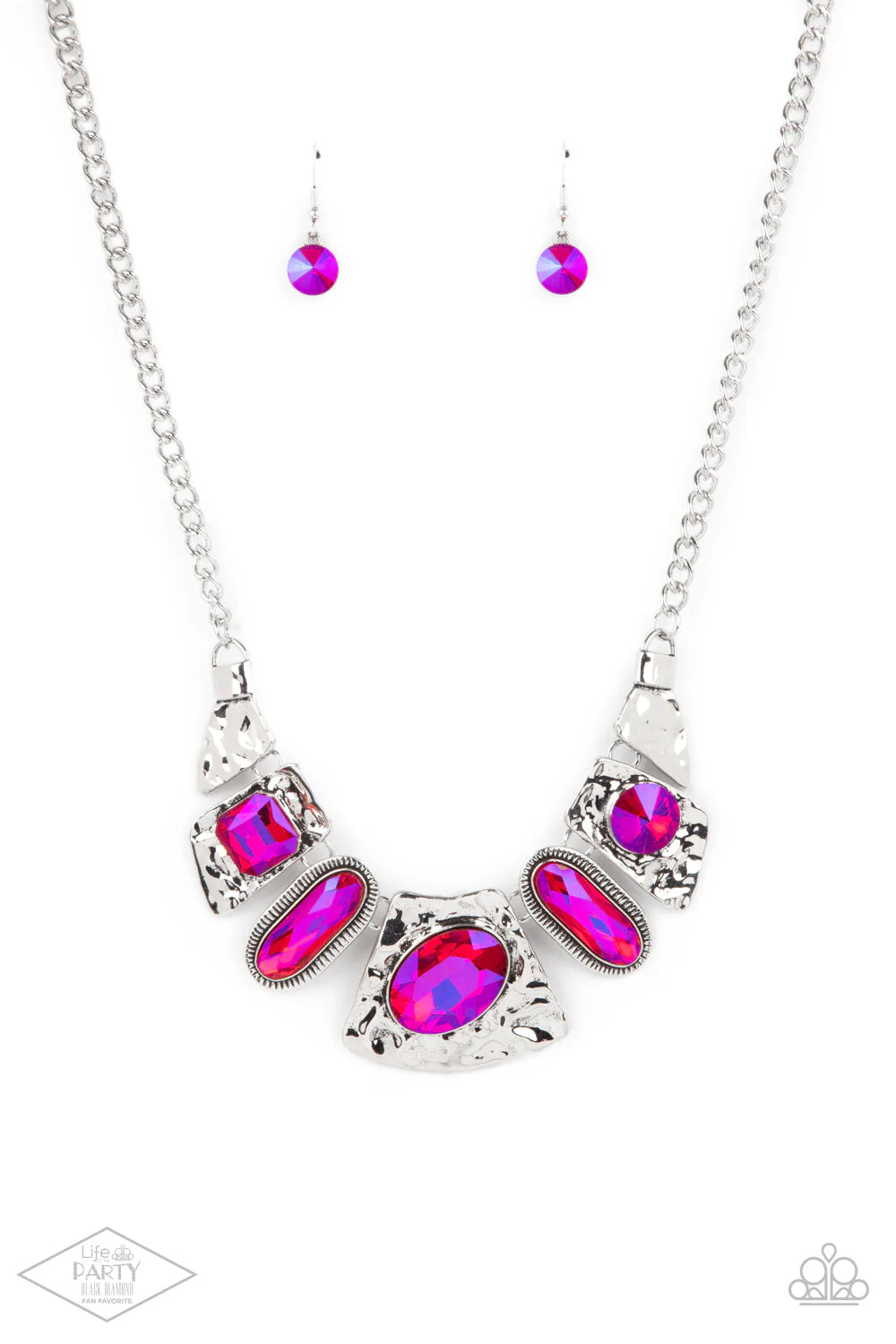 Paparazzi Futuristic Fashionista - Pink Necklace