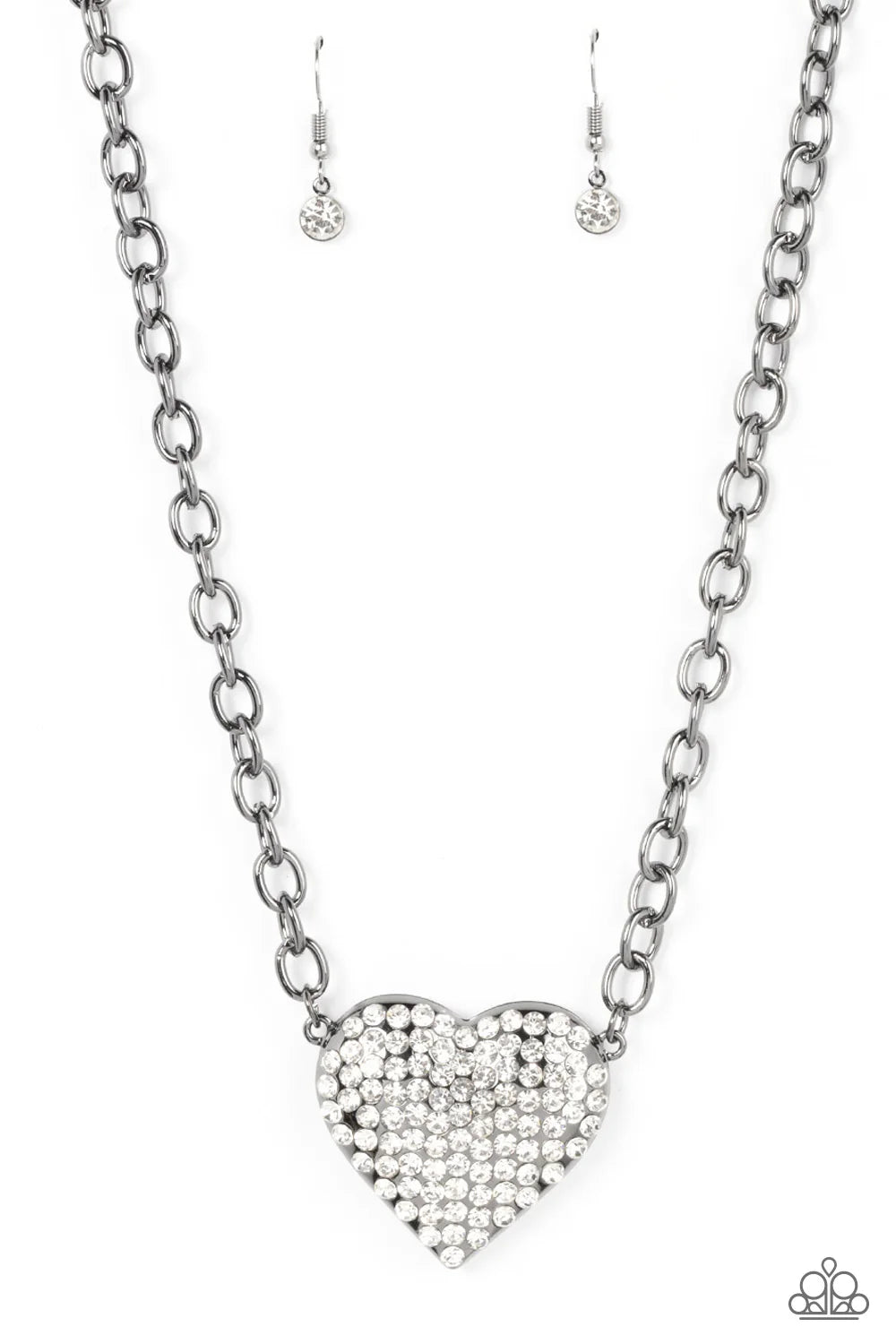 Paparazzi Heartbreakingly Blingy - Black Necklace