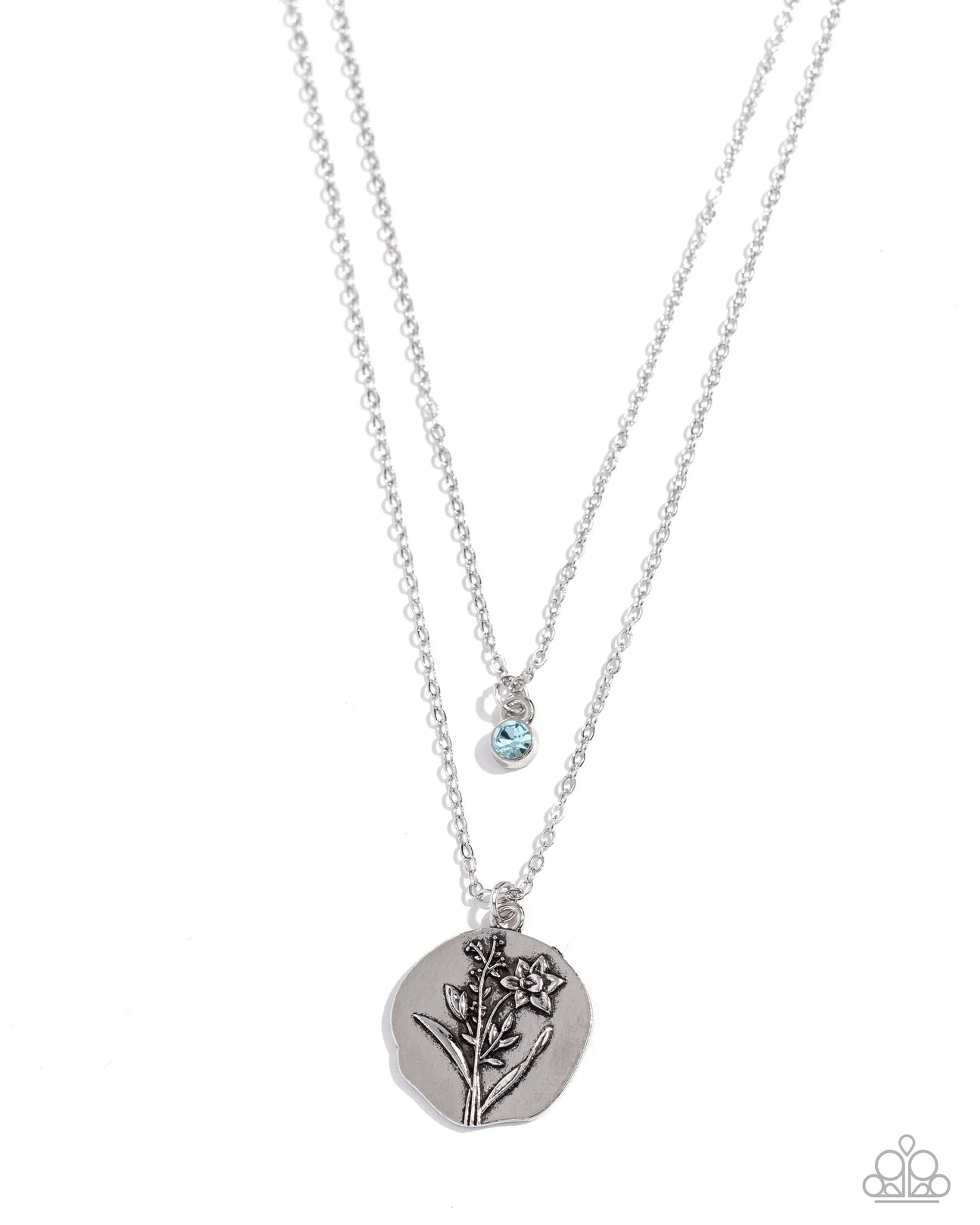 PAPARAZZI "BIRTHSTONE BEAUTY" BLUE MARCH NECKLACE