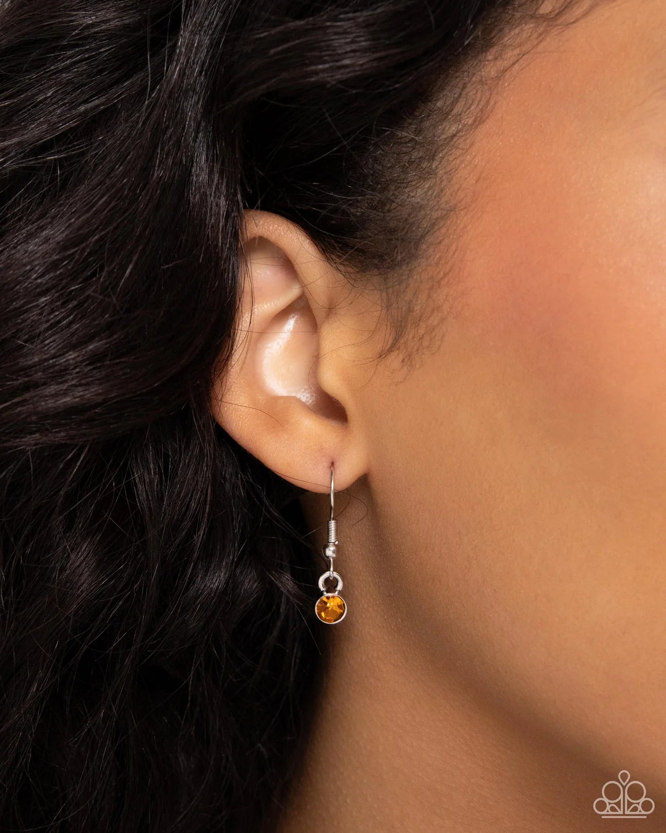PAPARAZZI "BIRTHSTONE BEAUTY" ORANGE NOVEMBER NECKLACE