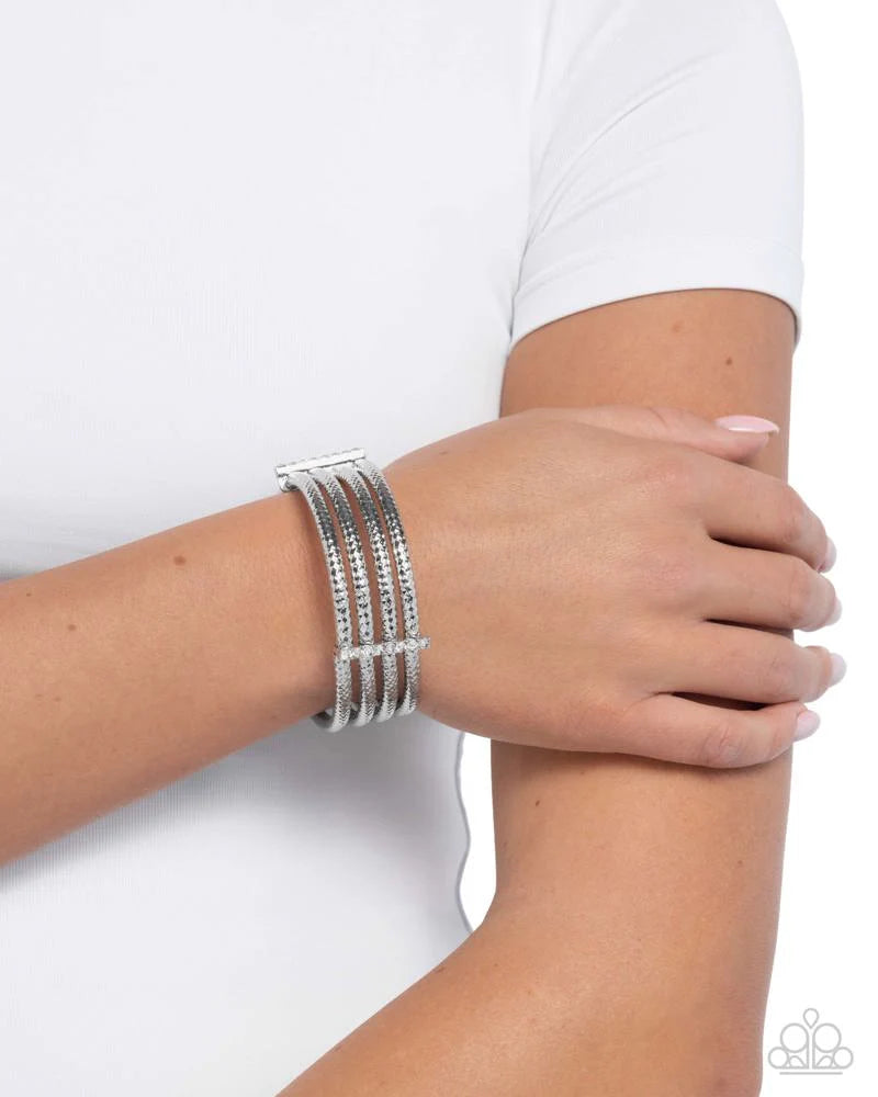 Paparazzi Teeming with Taste - White Bracelet