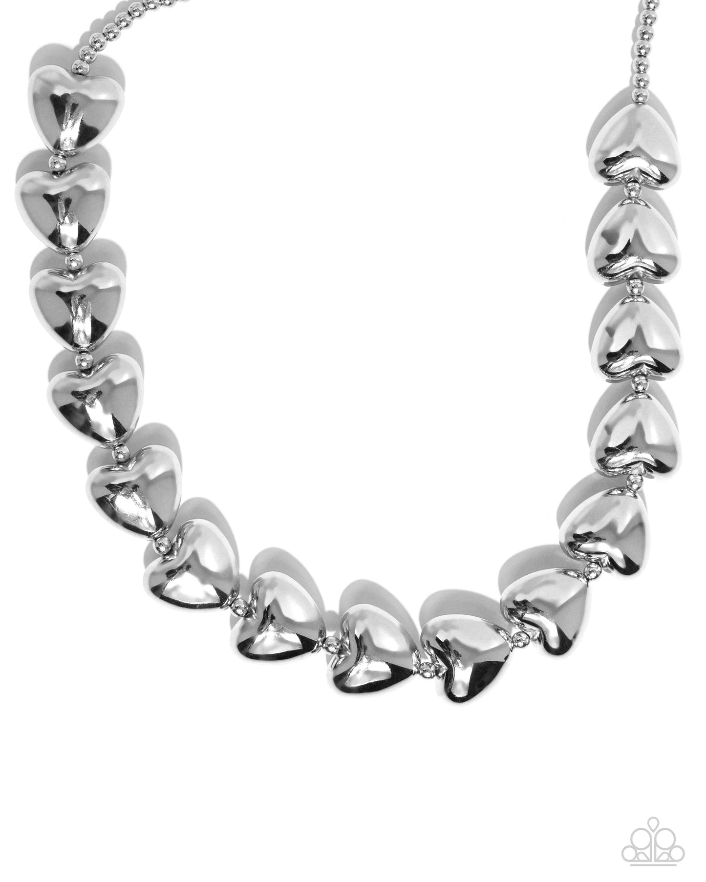 Paparazzi ♥ Hello Heartstrings - Silver ♥ Necklace