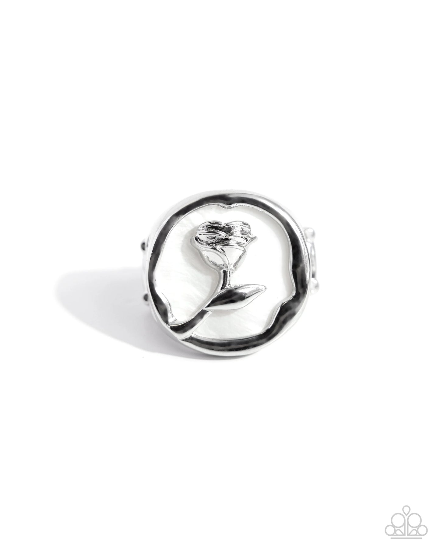 Paparazzi ♥ Belles Rose - White ♥ Ring