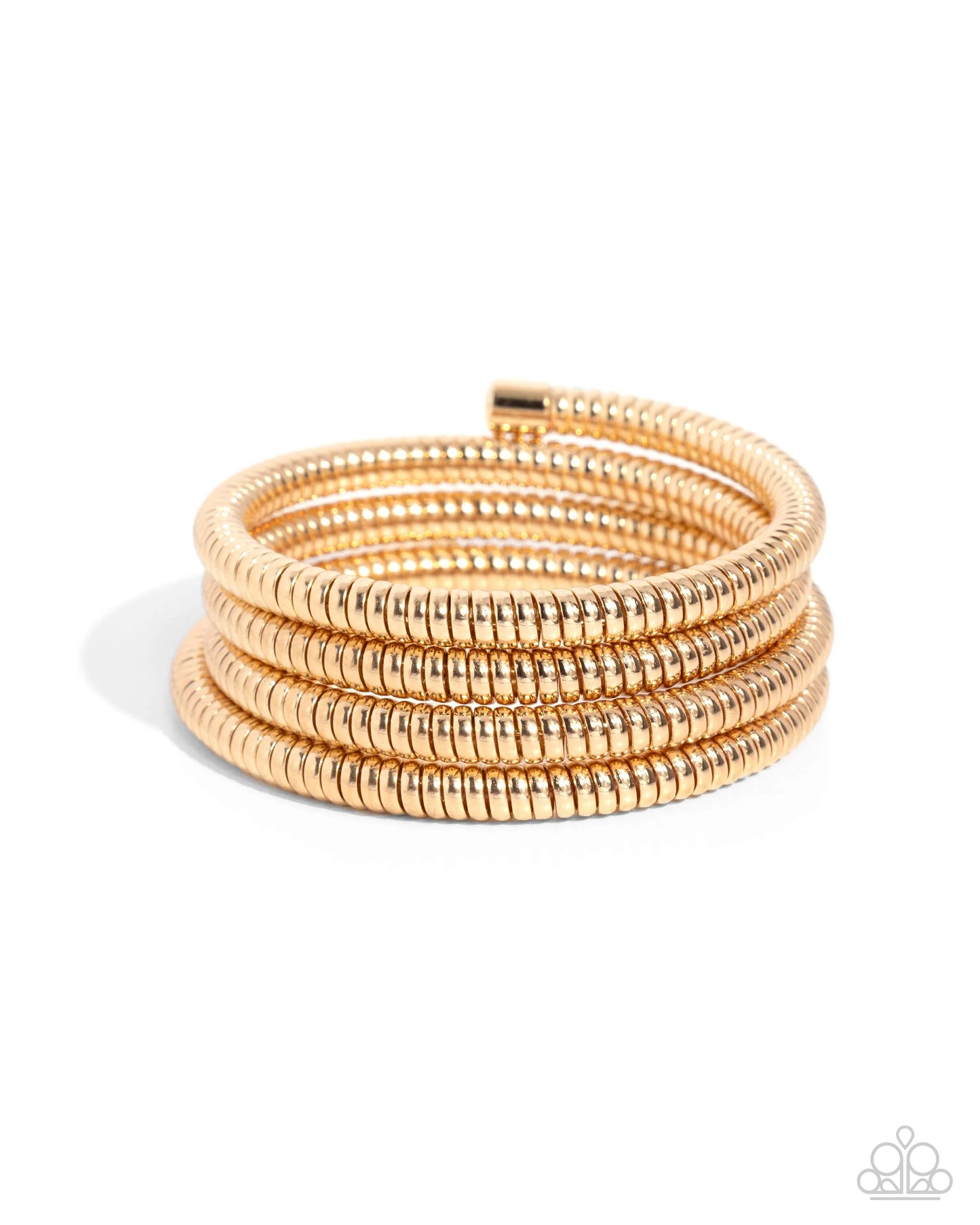 Paparazzi ♥ Casual Coils - Gold ♥ Bracelet