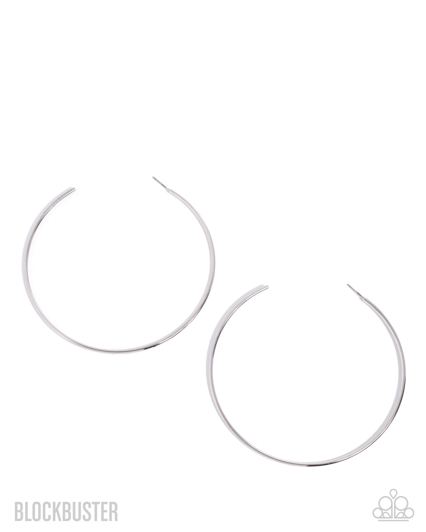 Colossal Couture - silver - Paparazzi earrings