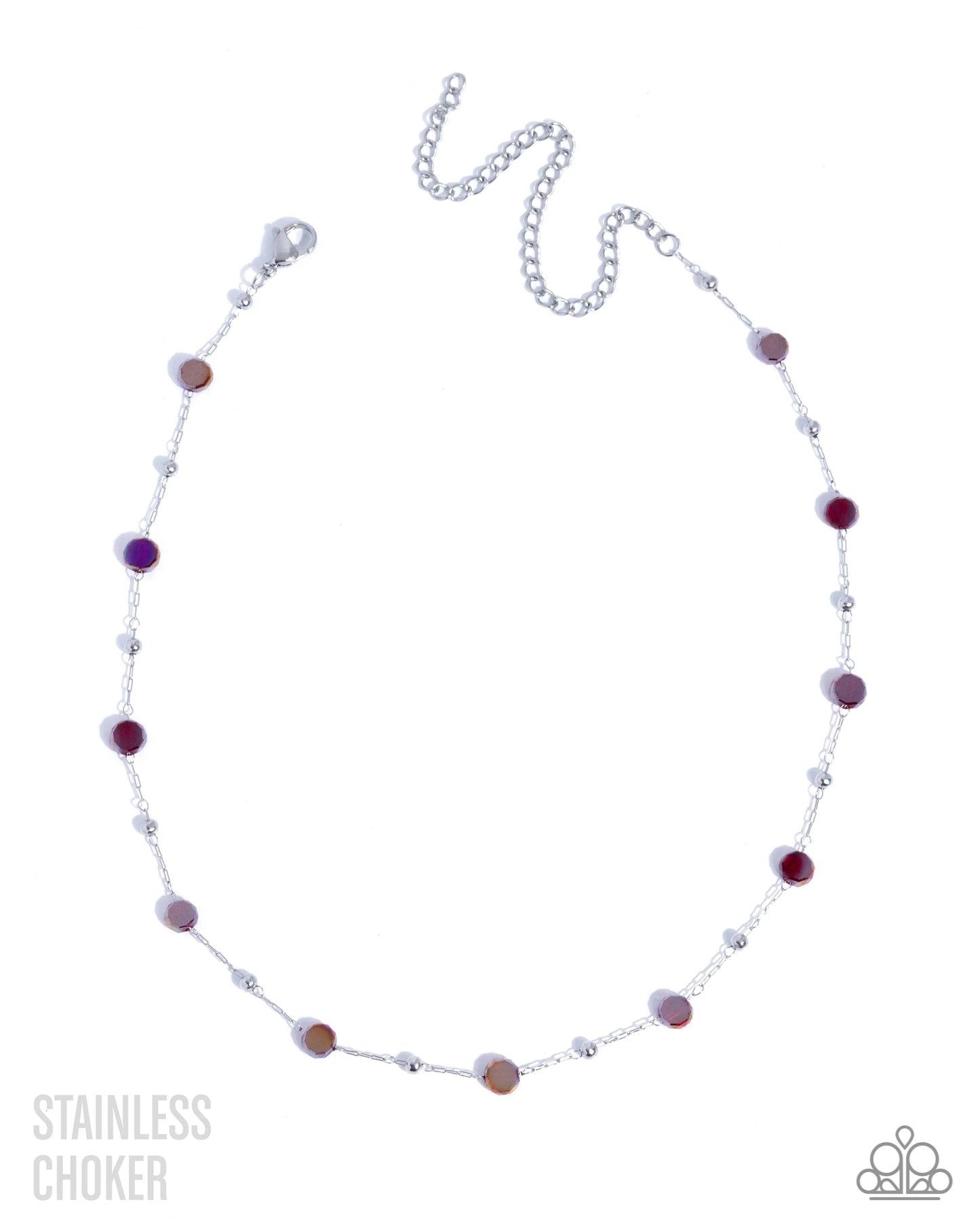 Defaced Decadence - red - Paparazzi necklace