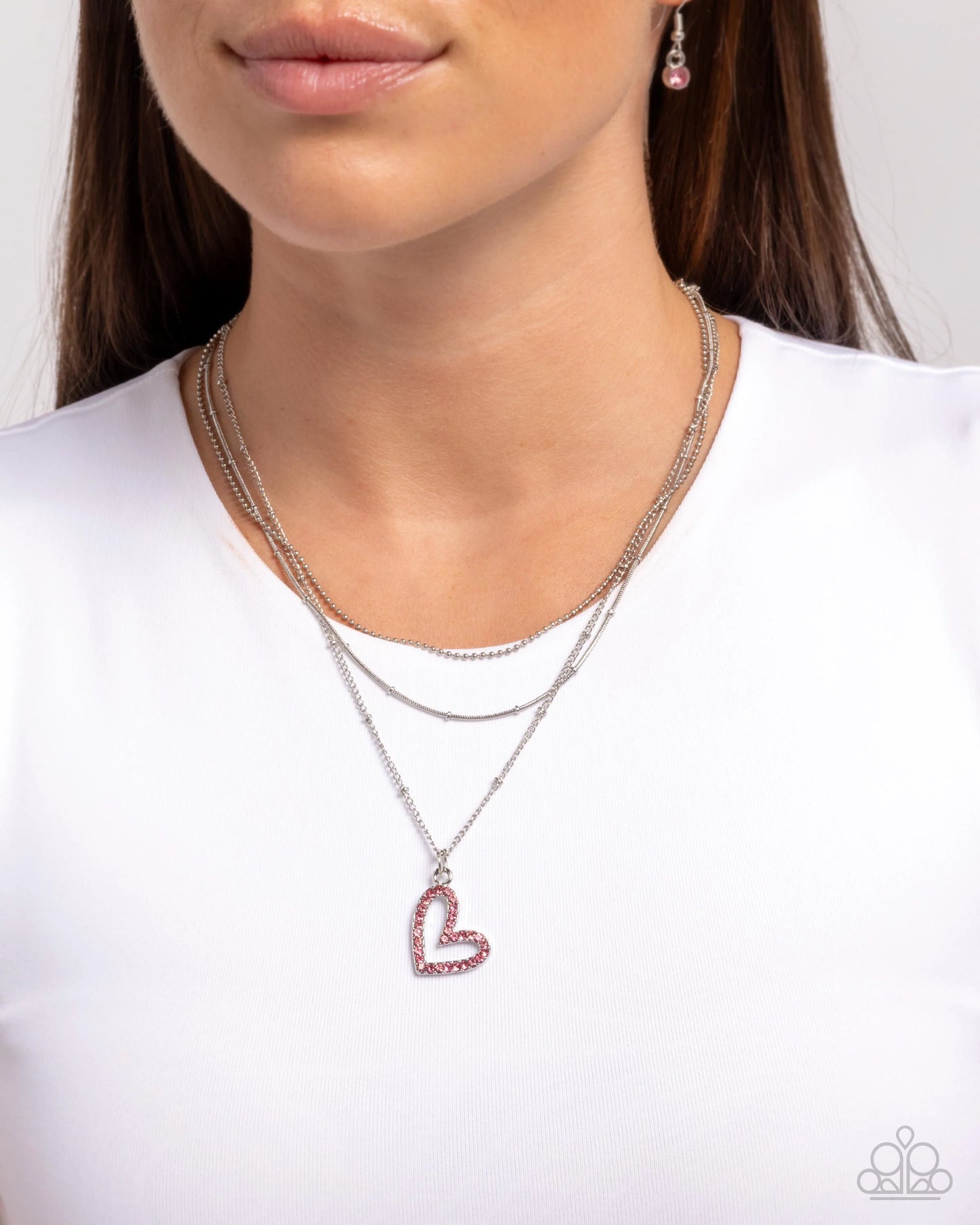 Paparazzi Valentines Day Decadence - Pink Necklace