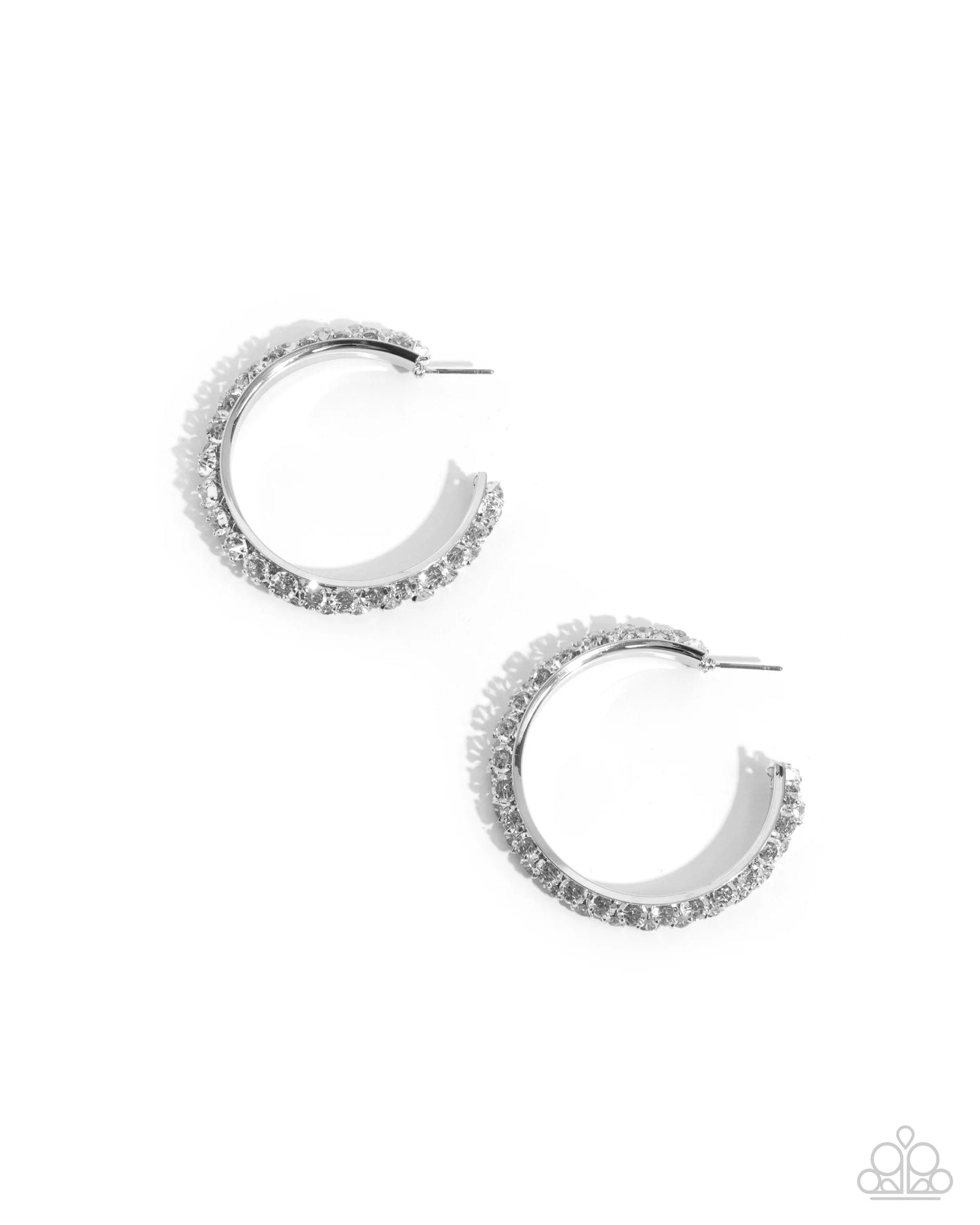Paparazzi ♥ Glowing Garland - White ♥ Earrings
