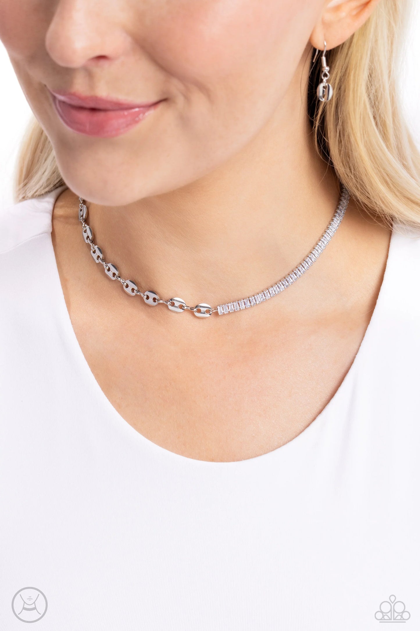 Dream Duo - white - Paparazzi necklace