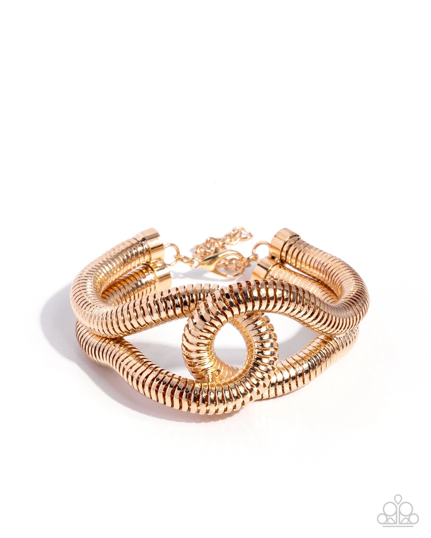 Interlocked Ignition - gold - Paparazzi bracelet