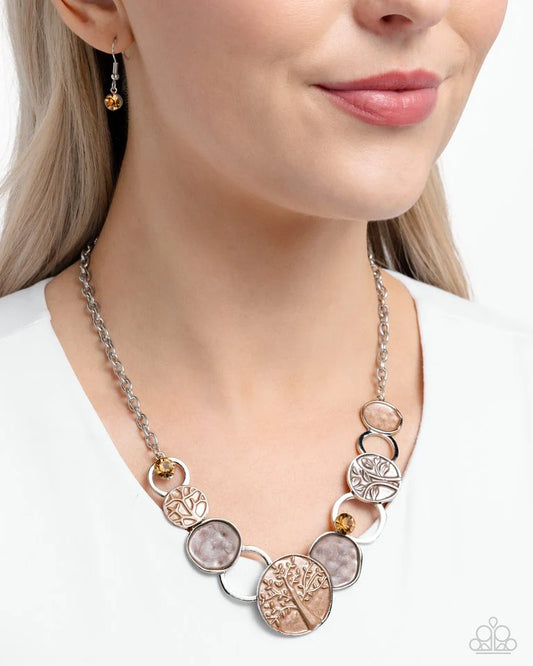 Paparazzi Necklace ~ Forest Fling - Brown