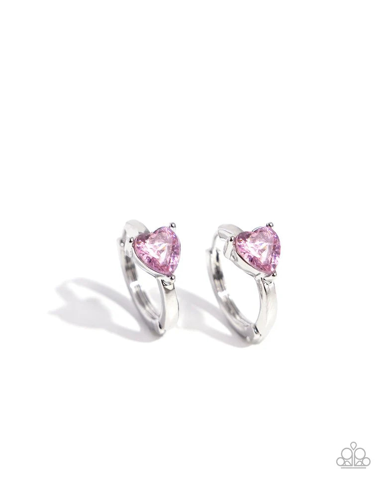 Paparazzi Earring ~ High Nobility - Pink