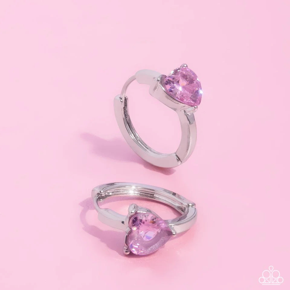 Paparazzi Earring ~ High Nobility - Pink