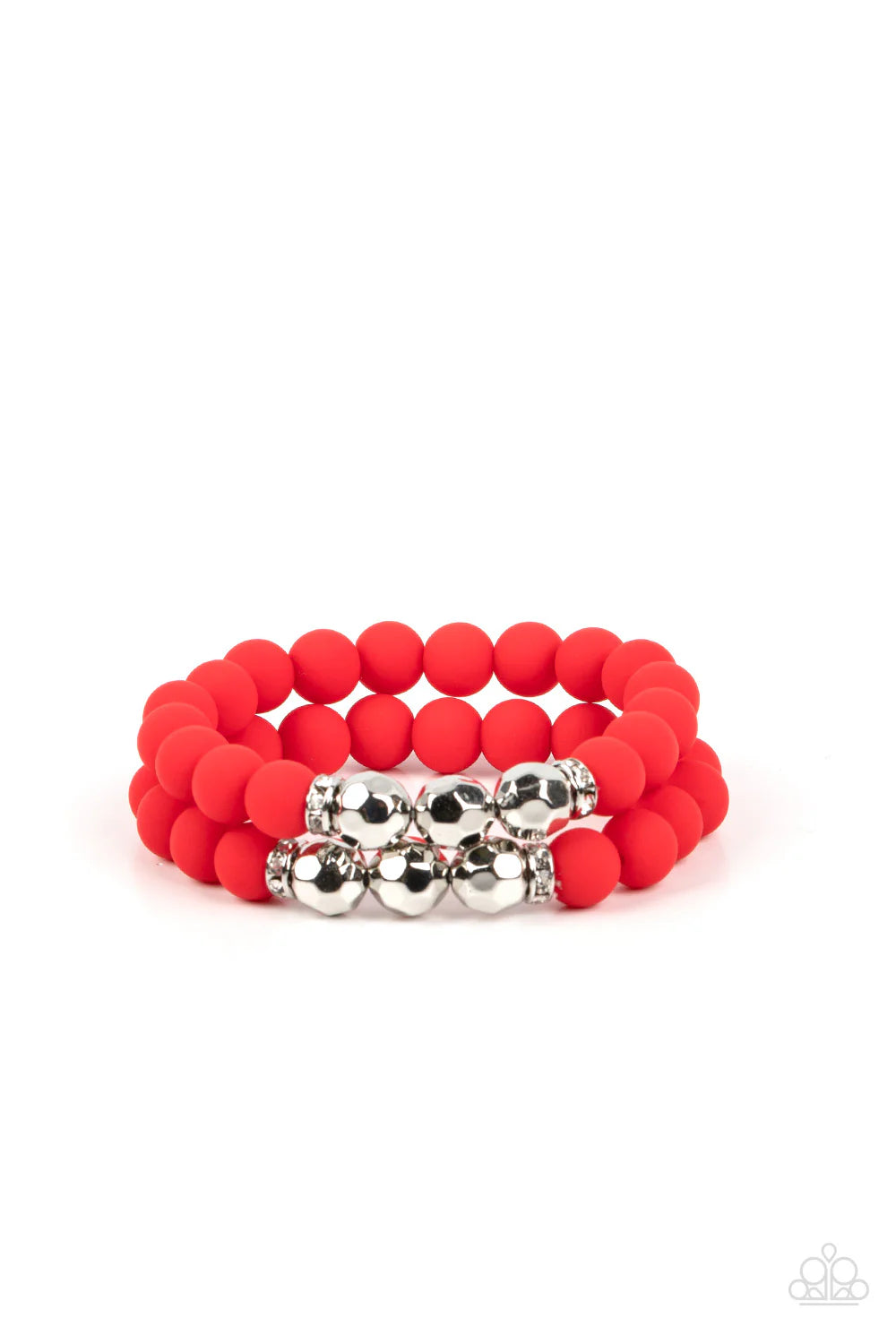 Paparazzi ♥ Summer Splash - Red ♥ Necklace /Paparazzi ♥ Dip and Dive - Red ♥ Bracelet