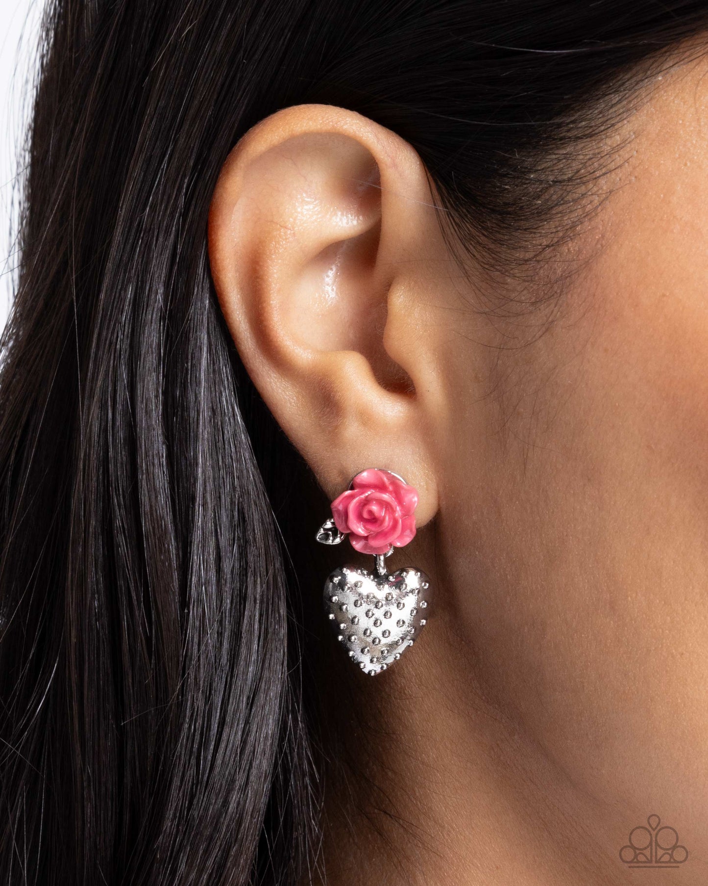 Paparazzi Girly Grade - Pink Post Earrings