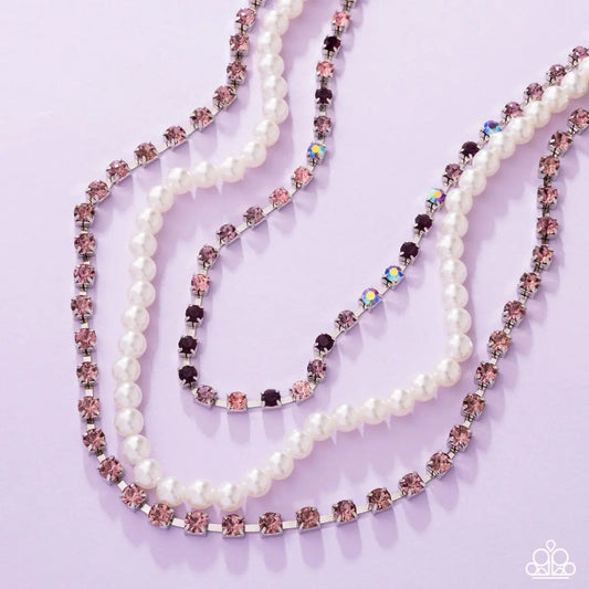 Paparazzi Class Change - Purple Necklace